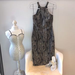 Reptile print Halter style H&M Dress NWT oh so sexy! Flatters your curves 😘
